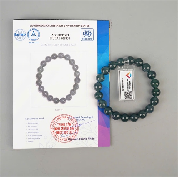 Vòng lam băng 928458 (Guatemala) KG+