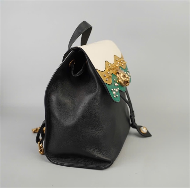 Balo GG đen trắng đính đinh (BQ) KG+