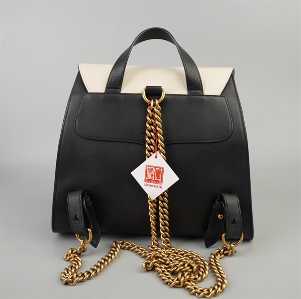 Balo GG đen trắng đính đinh (BQ) KG+