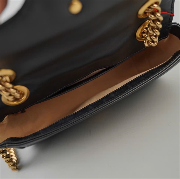 Túi GG Marmont đen (E038064738) sz21 KG+