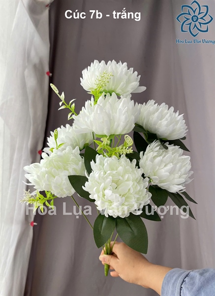 Cúc 7b - Hoa cành ngắn - Hoa Lụa Vân Vượng