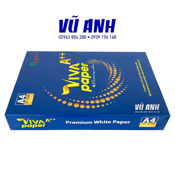 Giấy in VIVA (A++) A4 70GSM (T/5R)