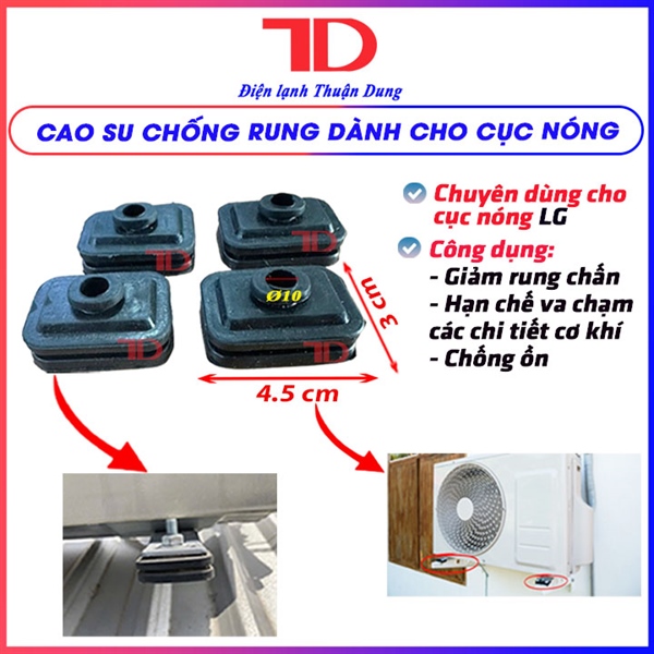 Cao su chống rung cục nóng bắt ke
