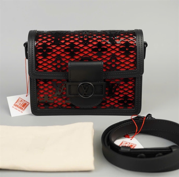 Túi LV Dauphine đen đỏ sz20 (BMC)+