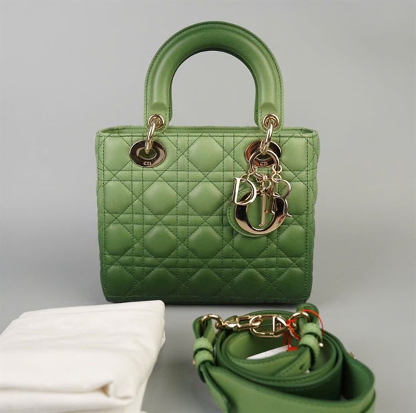 Túi Dior Lady xanh omber (18-MA-0211) szS (BMC)+