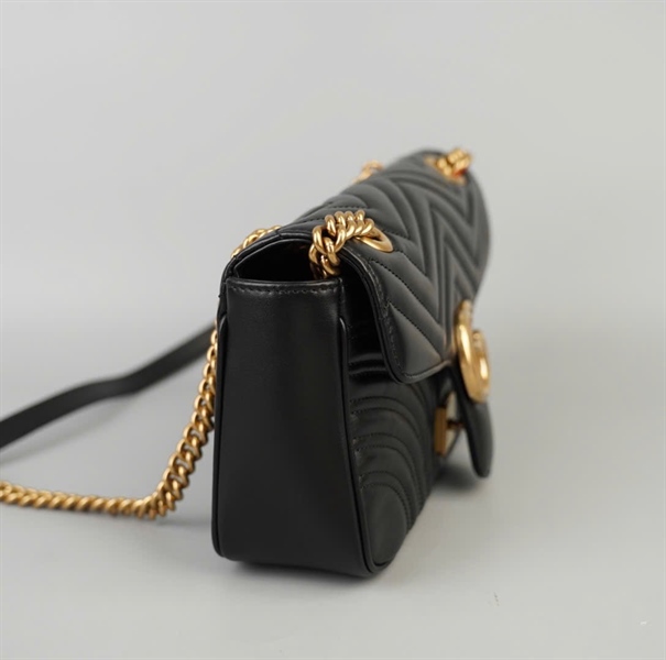 Túi GG Marmont đen (443497-493075) sz26 (BMC)+