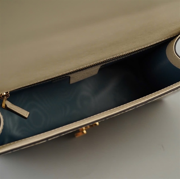 Túi GG Sylvie trắng họa tiết (524405-001998) 2strap sz25 (BMC)+