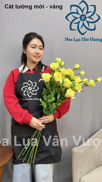 Cát tường mới - Hoa cành dài - Hoa Lụa Vân Vượng