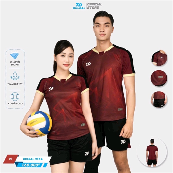 Quần áo bóng chuyền Bulbal HEXA BC08 nữ, M=>2XL 169QA