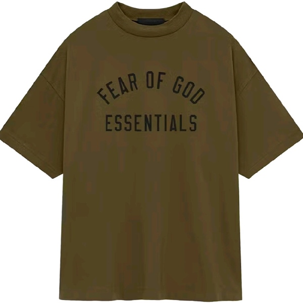 ÁO THUN ESSENTIALS FEAR OF GOD JERSEY CREWNECK FW24 MÀU OLIVE