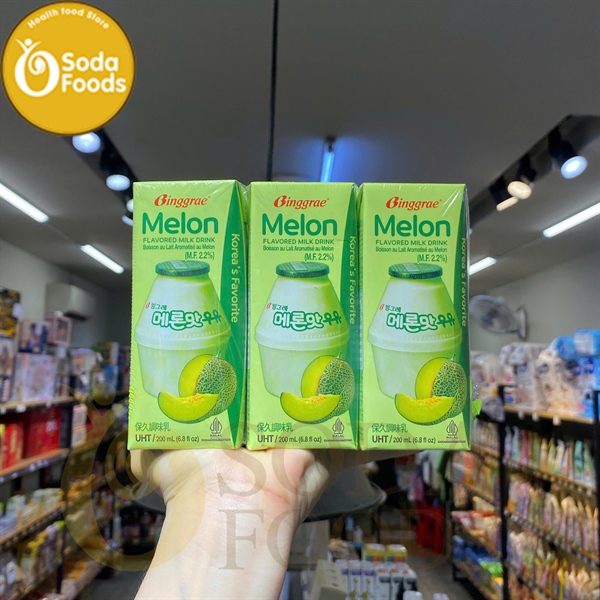 Sữa tươi Binggae HQ 200ml - Dưa Lưới