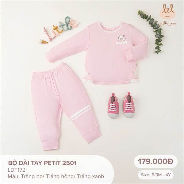 LDT172 - 9M/4Y Bộ dài tay petit