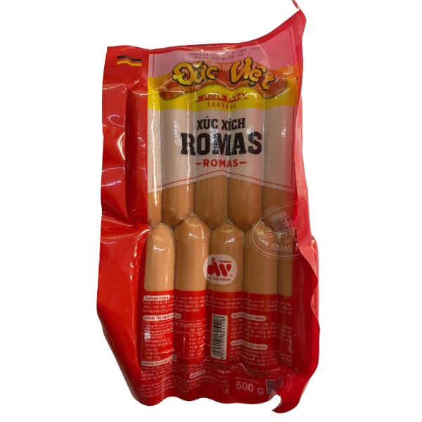 XX đức việt roma 500g (xúc xích roma)