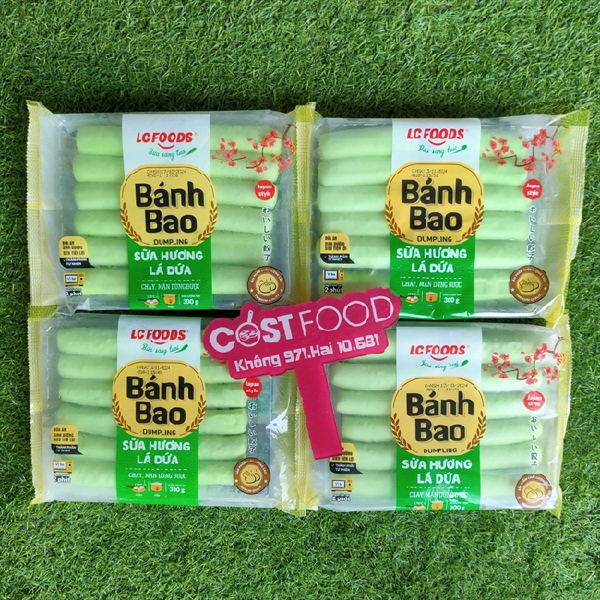 Bánh bao lá dứa xanh LCF 300g