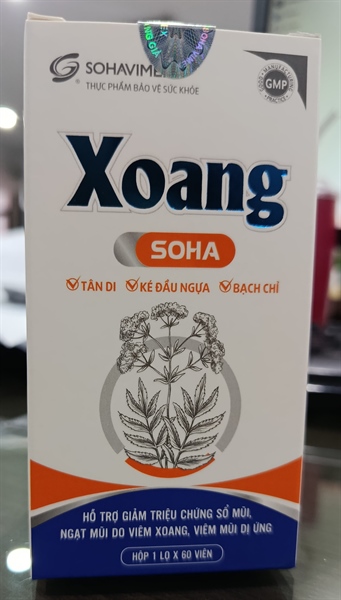 Xoang Soha (Hộp 1 lọ x 60 viên) - Soha Vimex
