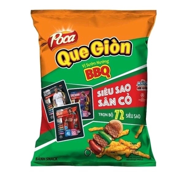Bim bim Poca que giòn sườn nướng BBQ gói 30g