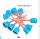 Đầu trộn - đầu bơm cao su lỏng, nhựa làm răng tạm 1:1 màu xanh