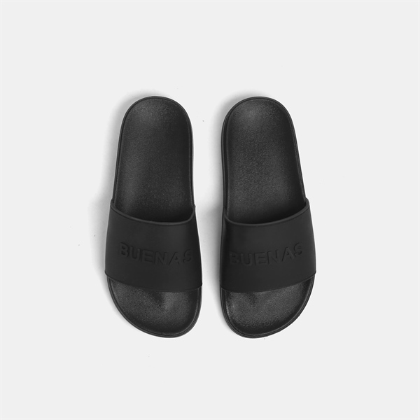 Dép S01 - Đen Chữ Đen