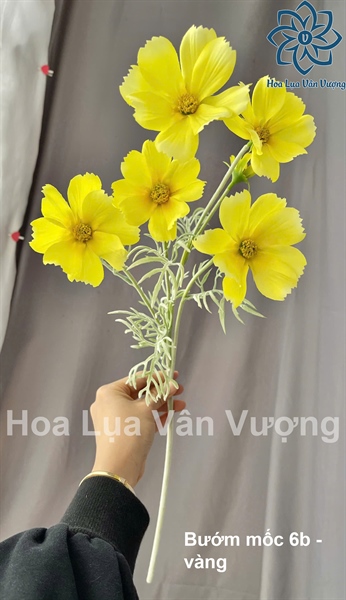 Bướm mốc 6b - vàng - Hoa cành dài - Hoa Lụa Vân Vượng