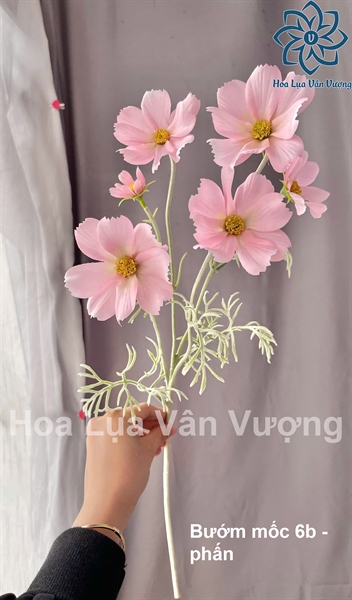 Bướm mốc 6b - phấn - Hoa cành dài - Hoa Lụa Vân Vượng