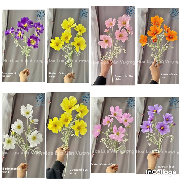 Bướm mốc 6b - Hoa cành dài - Hoa Lụa Vân Vượng