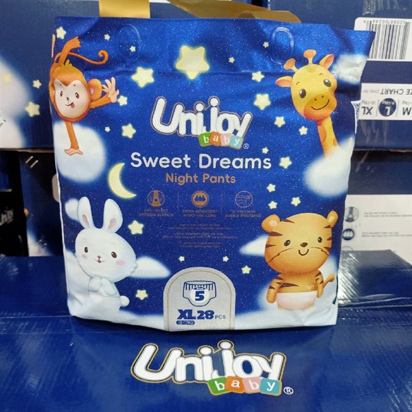 Bỉm UNIJOY đêm Sweet Dreams quần XL28