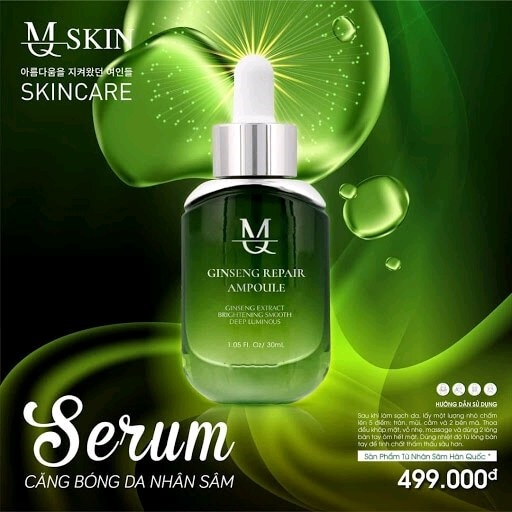 Serum MQ Skin Ginseng Repair Ampoule căng bóng da nhân sâm 30ml