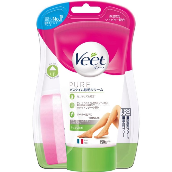 Kem tẩy lông Veet Pure Nhật 150g cho da nhạy cảm - Xanh Lá