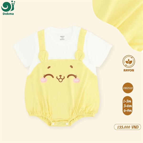 DB2518 - 3M/9M Body suit cộc tay
