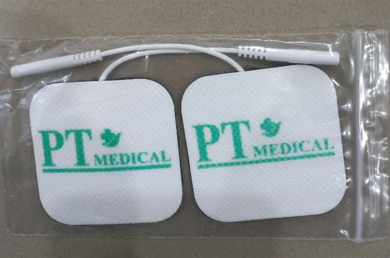 Miếng dán massage có dây, size 5x5cm PT, logo PT (g/50cặp - th/1000cặp) (NSX:Shanghai Yuechen MedicaL/ TQ)