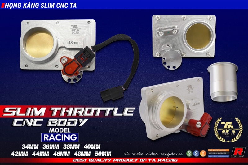 010186 Họng xăng TA CNC V2 - Phẳng - 50