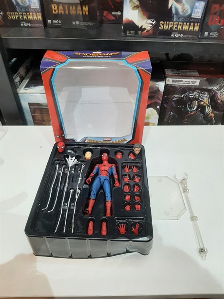 (2ND, BONUS 2 HEAD, TRÙNG 1 TAY) MAFEX 047 SPIDERMAN HOMECOMING