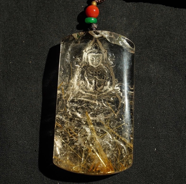 Mặt phật tóc vàng KG+