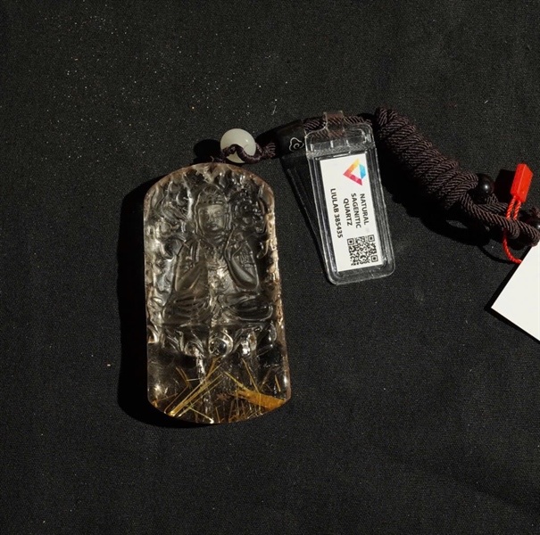 Mặt dây thạch anh tóc vàng385435KG+