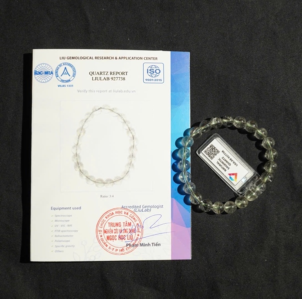 Vòng thạch anh tóc xanh (927738) KG+