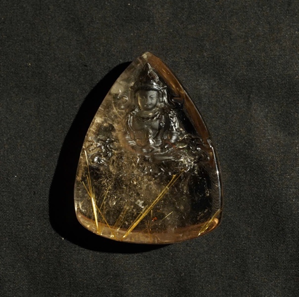 Mặt phật tóc vàng KG+