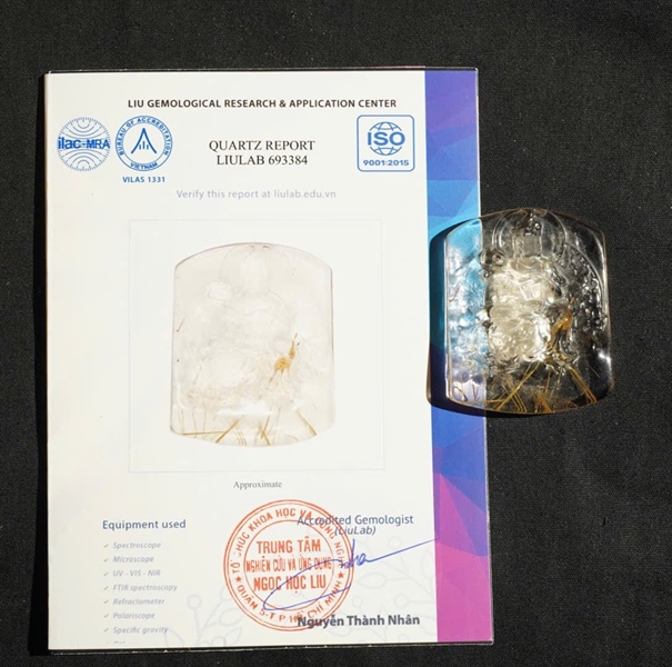 Mặt dây thạch anh tóc vàng 693384 KG+