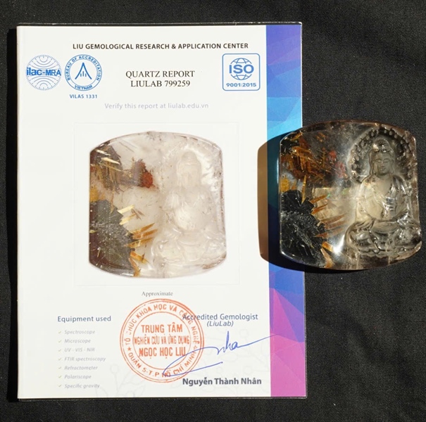 Mặt dây thạch anh tóc vàng 799259 KG+