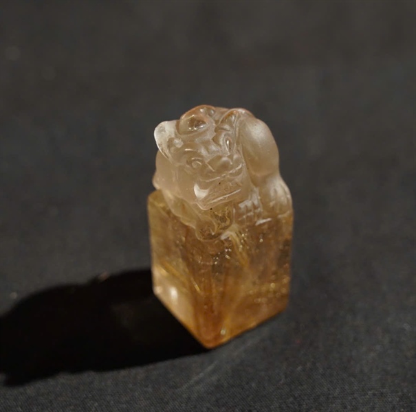 Ấn Cụ Tỳ Hưu tóc vàng KG+