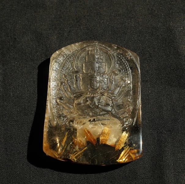 Mặt phật tóc vàng KG+