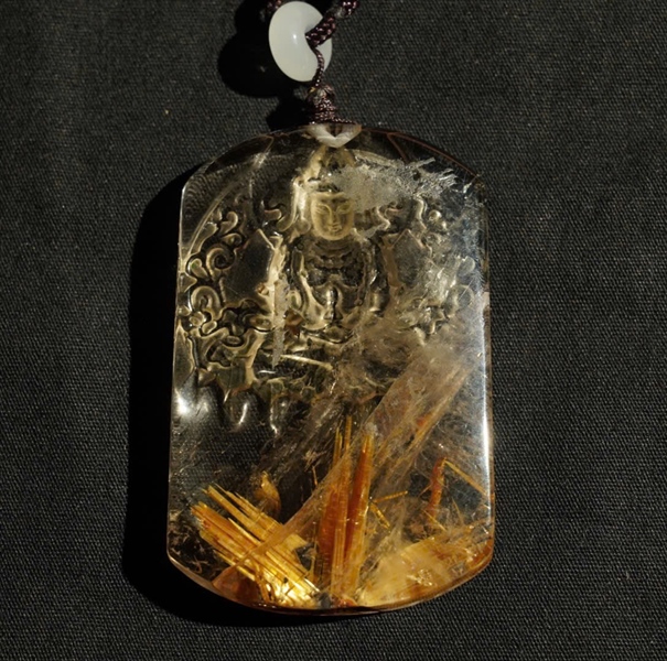 Mặt phật tóc vàng KG+