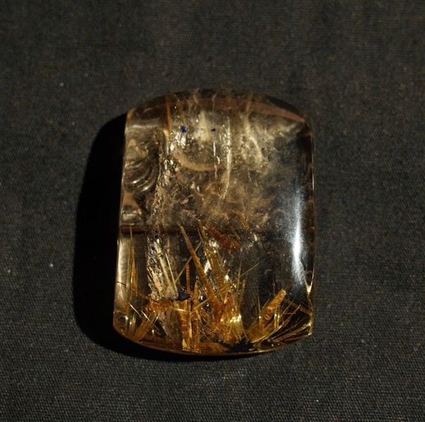 Mặt dây rồng thạch anh tóc vàng KG+