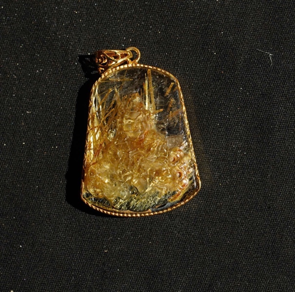 Mặt dây Hoàng Thần Tài KG+