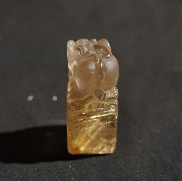 Ấn Cụ Tỳ Hưu tóc vàng KG+