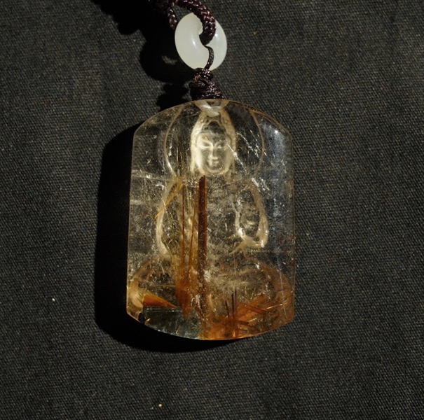 Mặt phật tóc vàng KG+