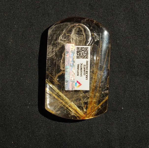 Mặt dây thạch anh tóc vàng 392392 KG+