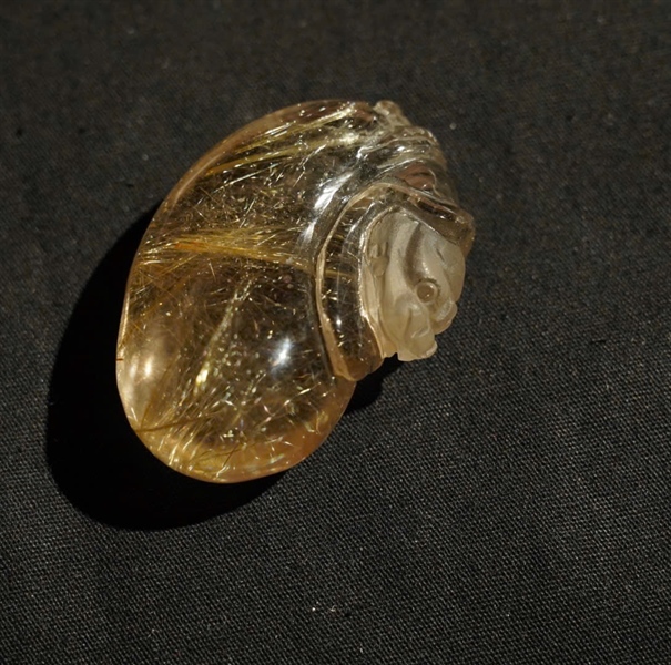 Mặt dây thạch anh tóc vàng KG+