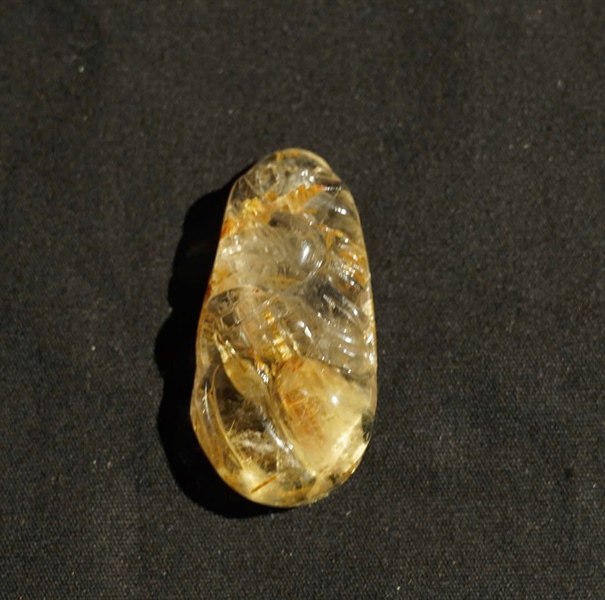 Mặt dây rồng thạch anh tóc vàng KG+