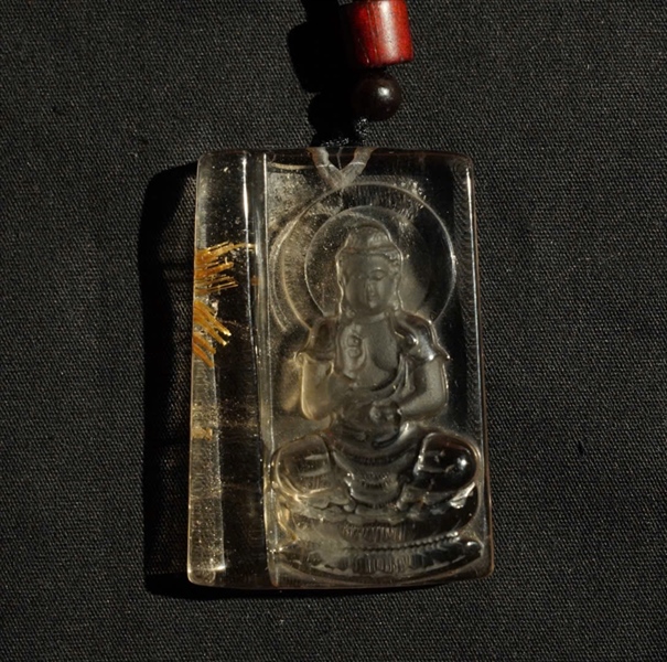 Mặt dây thạch anh tóc vàng KG+