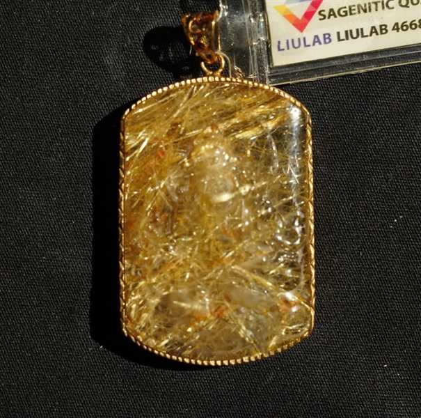 Mặt dây thạch anh tóc vàng 466844 KG+